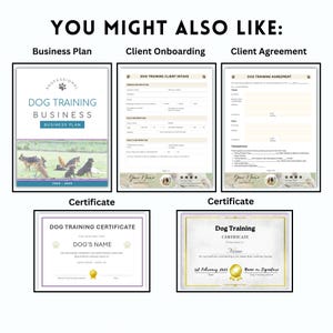 Dog Training Certificate Template Editable Dog Obedience Graduation Award Simple Printable Trainer Achievement Certificate Digital Download image 8