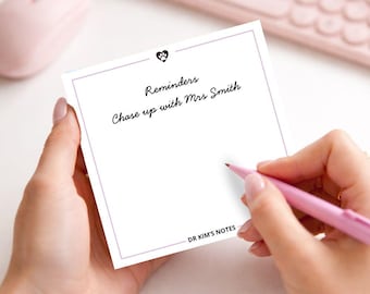 Veterinary Technician Daily Task Post It Notes Personalised Animal Clinic Reminder Notes For Staff Vet Office Patient Care Checklist Pads