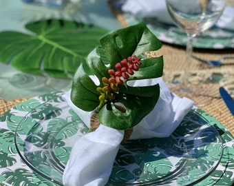 Leaf Napkin Rings Etsy