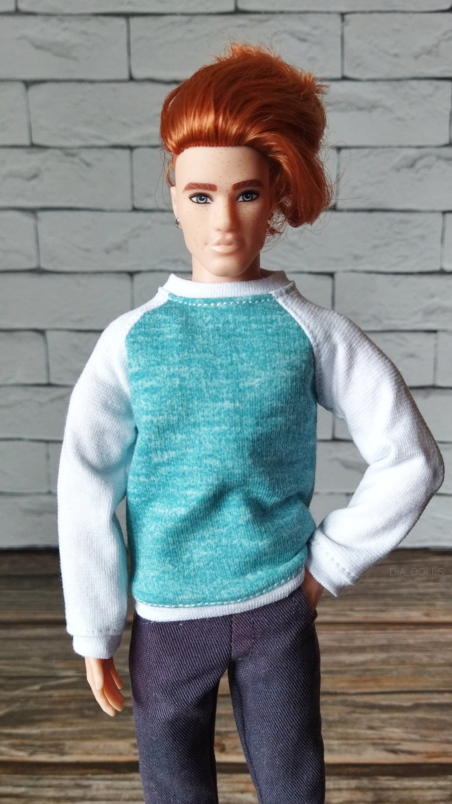 Ken clothes sweater for Ken boy doll sweatshirt Ken Barbie Etsy