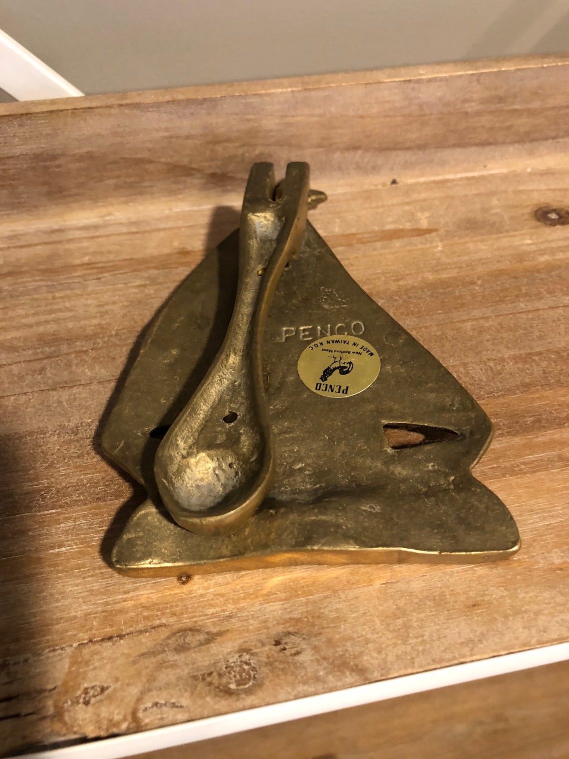 Vintage Brass Boat Door Knocker Penco Nautical Sailboat Etsy