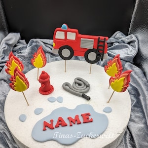Le gâteau d'anniversaire qui fait rêver tous les petits pompiers ! 🚒 Un univers pompier entièrement en gâteau pour célébrer les 4 ans de Yassine 🎂 Chaque détail est pensé pour