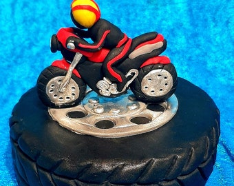 Eetbare stunt motor cake topper taart decoratie. | Etsy