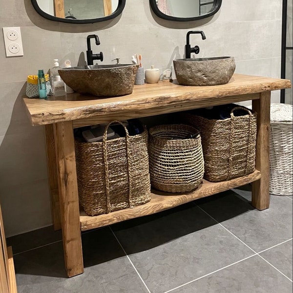 Solid Wood Double Vanity Etsy