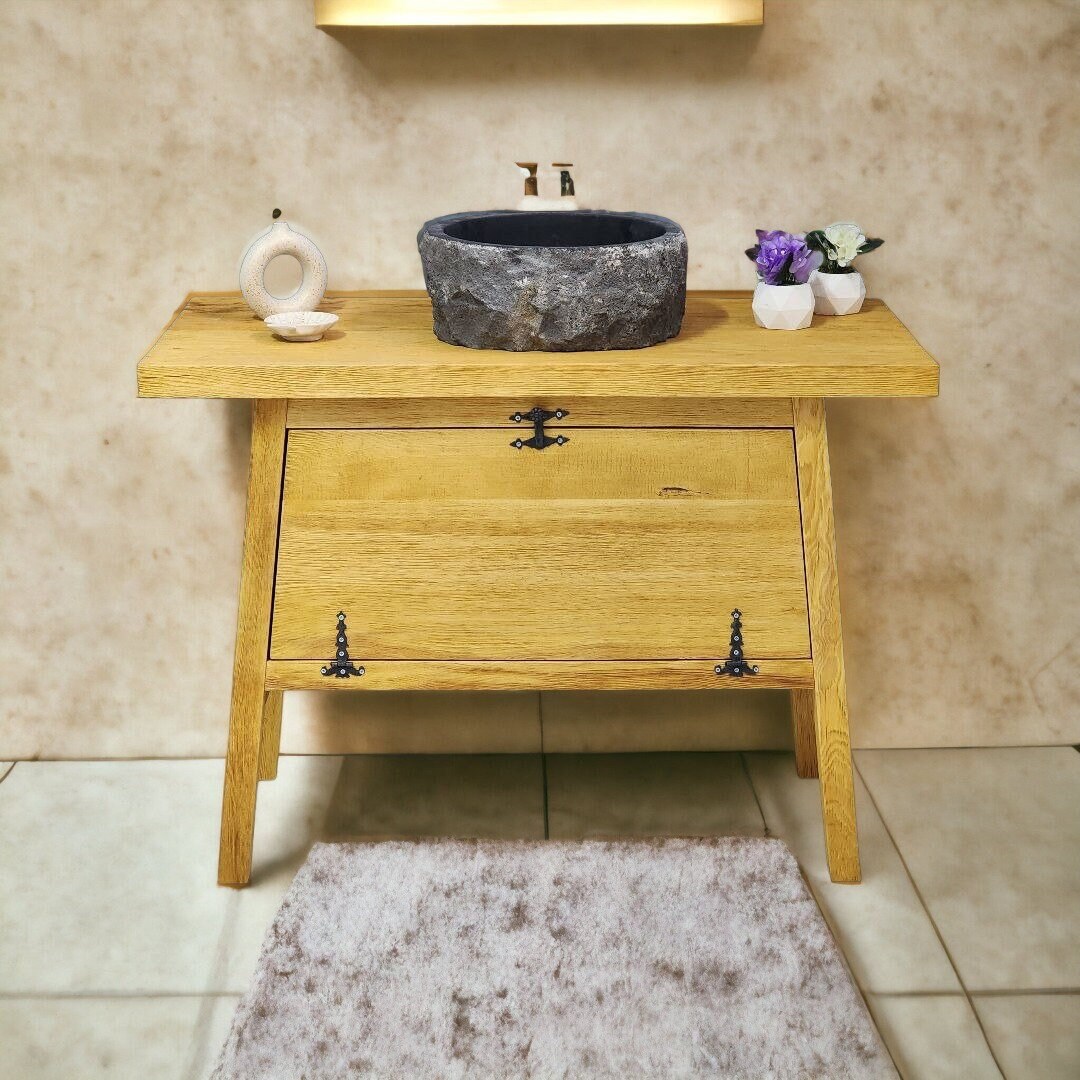 Bathroom Vanity / Vanities Sinknarrow Floating Live Edge Farmhouse