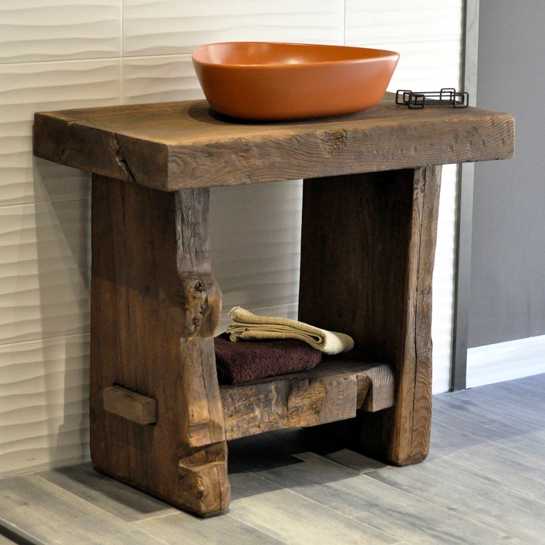 Bathroom Vanity / Vanities Sink-narrow Floating Live Edge - Etsy