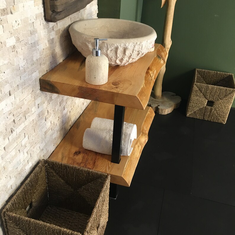 Bathroom Vanity / Vanities Sinknarrow Floating Live Edge Etsy