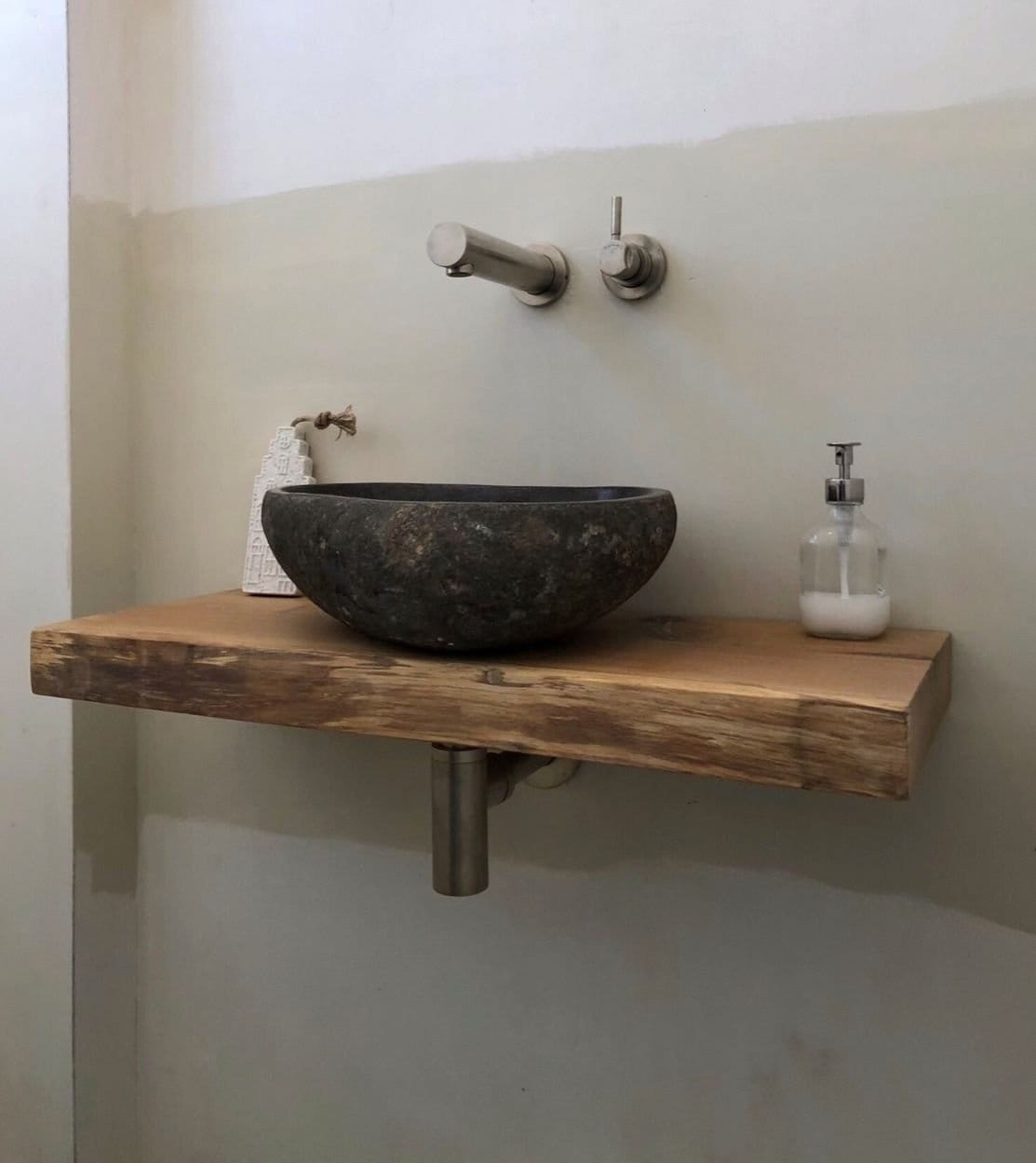 Bathroom Vanity / Vanities Sink-narrow Floating Live Edge - Etsy Australia