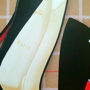 Louboutin Fashion Print, Red Sole Shoe Art (A4) image 6