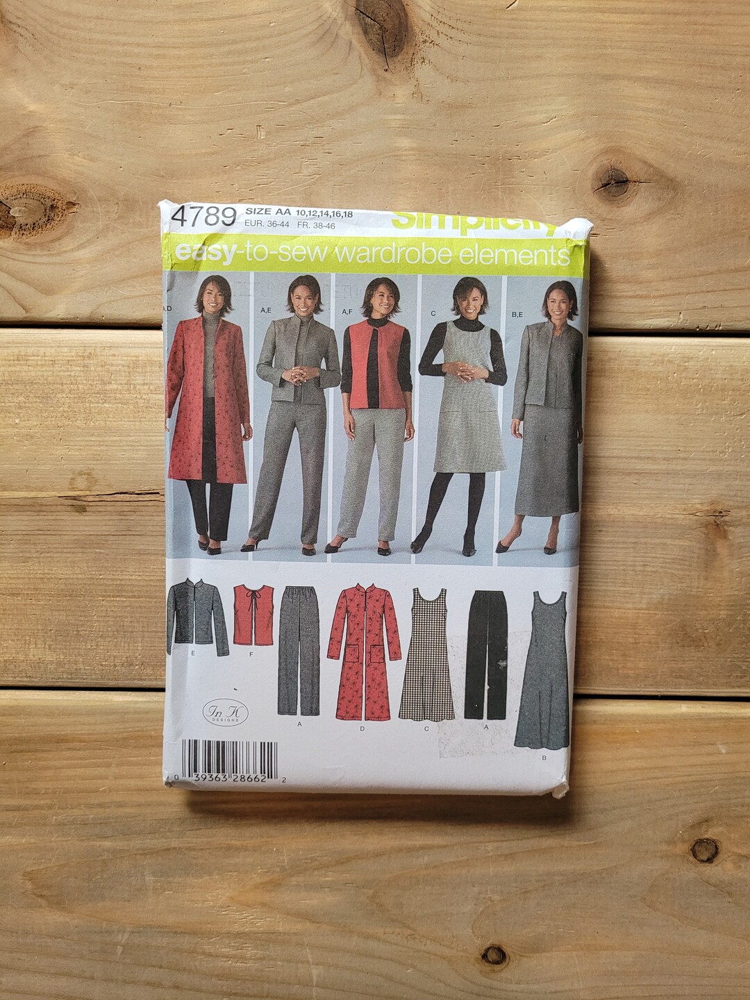 Simplicity 4789, Pants and Jacket Pattern, Jumper Pattern, Plus Size ...