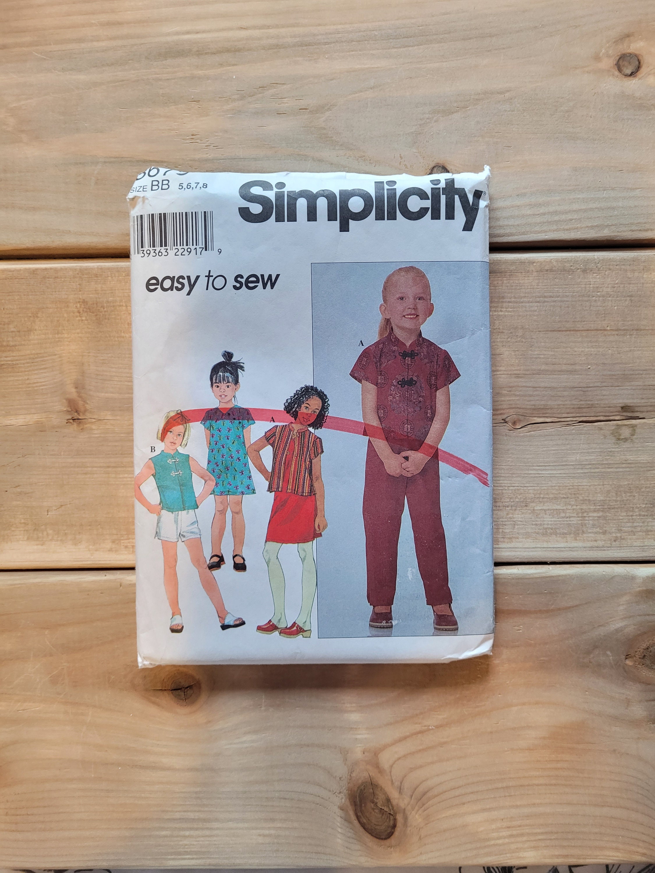 Simplicity 8673 Childs Dress Pattern Size 5-8 Child Dress or - Etsy UK