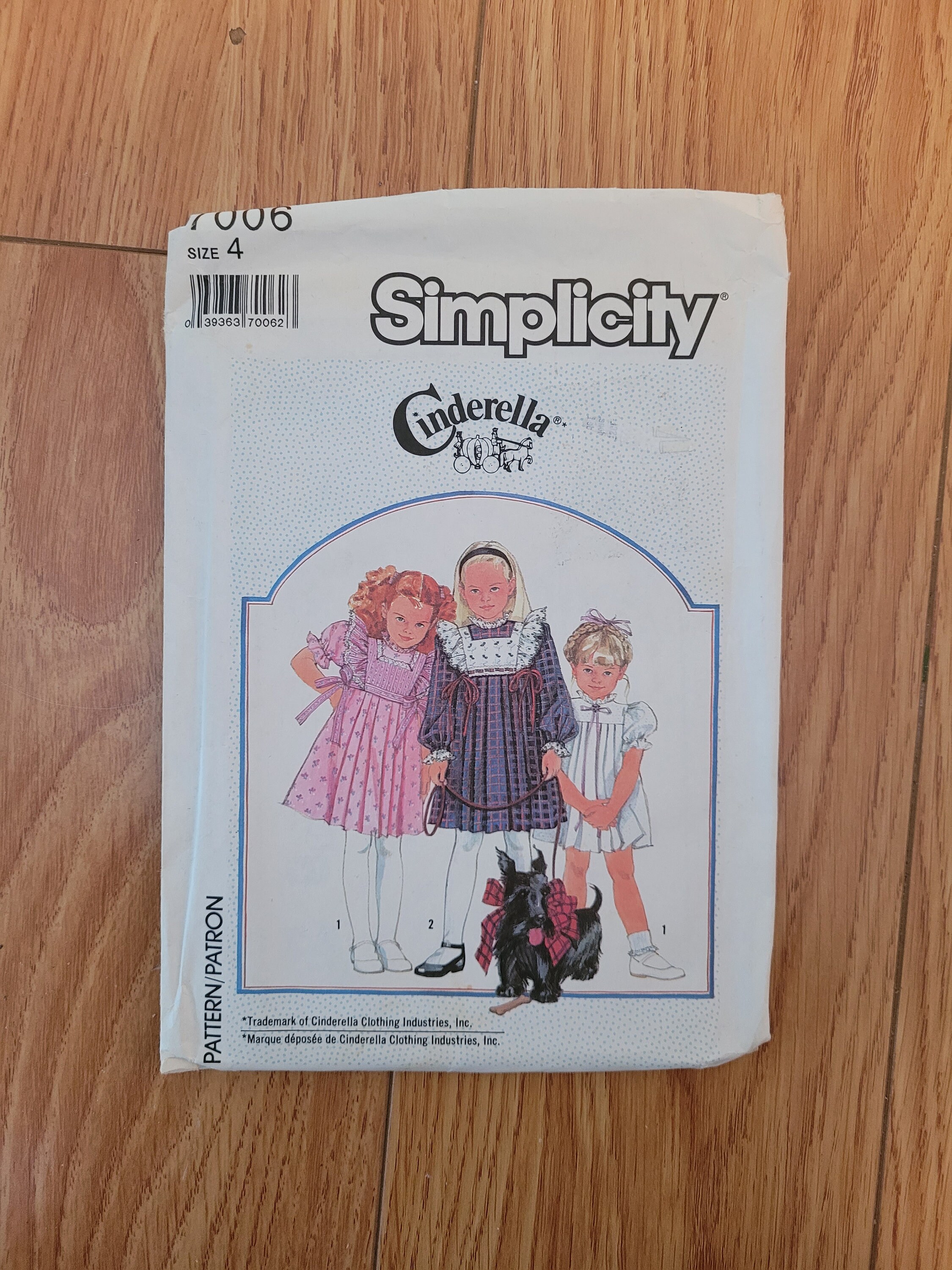 Simplicity 7006, Childs Dress Pattern, Dress and Tabard