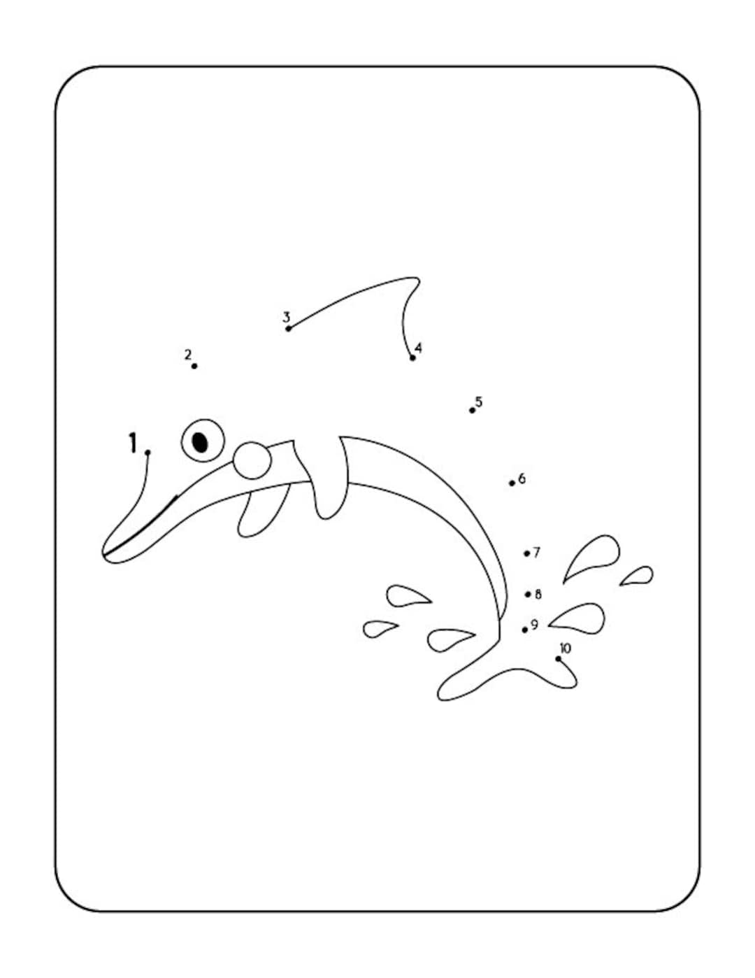 50 Dot to Dot Coloring Pages for Kids - Etsy