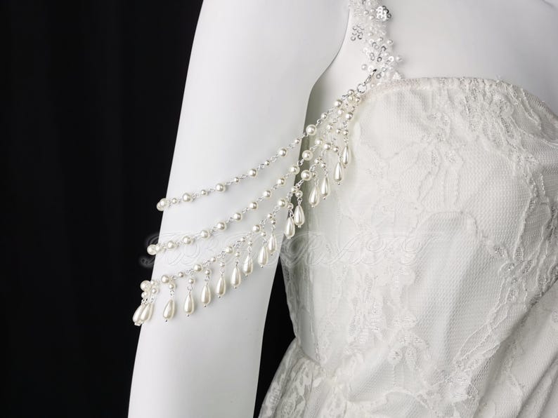 Detachable Wedding Sleeves,arm Jewelry,detachable Straps,crystal Pearl ...