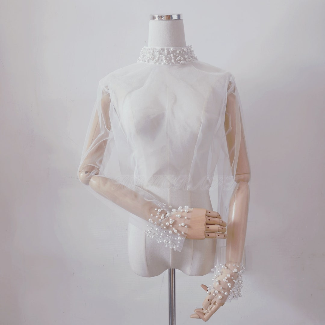 Custom Pearl Wedding Dress Topper,bridal Dress Topper,bridal Gown ...