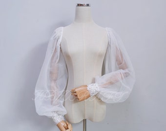 Custom removable sleeves, long sleeves,Detachable wedding sleeves,removable  lace sleeves,Detachable straps,boho bridal accessories
