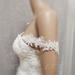 EMALZBY Detachable lace straps, wedding dress straps, lace bridal straps, Detachable Straps, bridal cap sleeve.boho bridal accessories image 6
