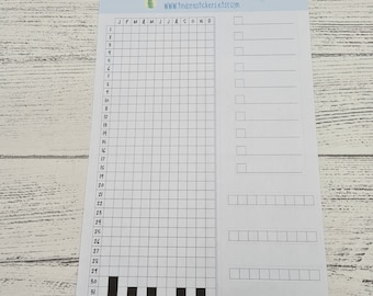 Year in Pixels Bullet Journal Sticker Set – Mood & Habit Tracker