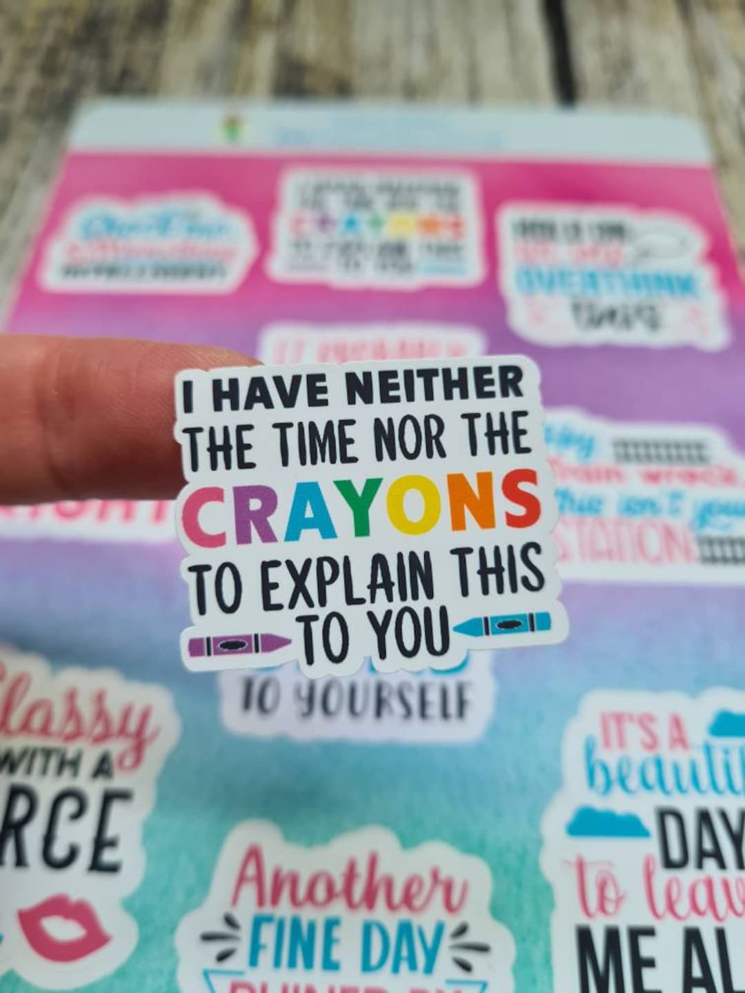 10pcs Sarcastic Sassy Bullet Journal Bujo Planner Sticker Sheets Laptop ...