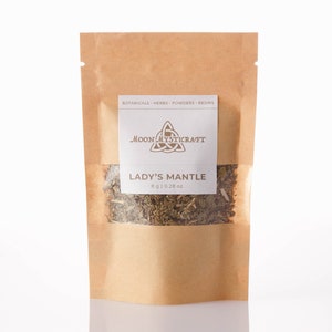 Dried Lady&#39;s Mantle Herb - 8g - Witchcraft Rituals, Spells, Incense and Spiritual Uses