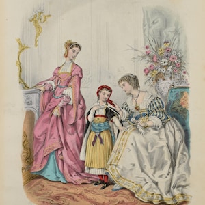 Ladies Fashion Print - &quot;La Mode Illustree&quot; 1868 No. 50