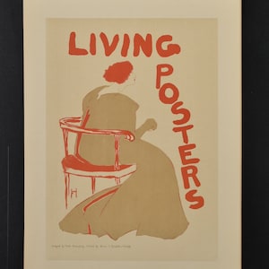 Original 19th C. Print Les Maitres de L&#39;Affiche - Living Posters - Antique Lithograph  - Adverstising Poster