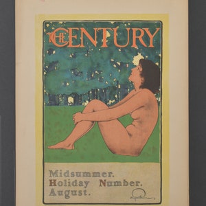 Original 19th C. Print Les Maitres de L&#39;Affiche - The Century Magazine - Antique Lithograph  - Adverstising Poster