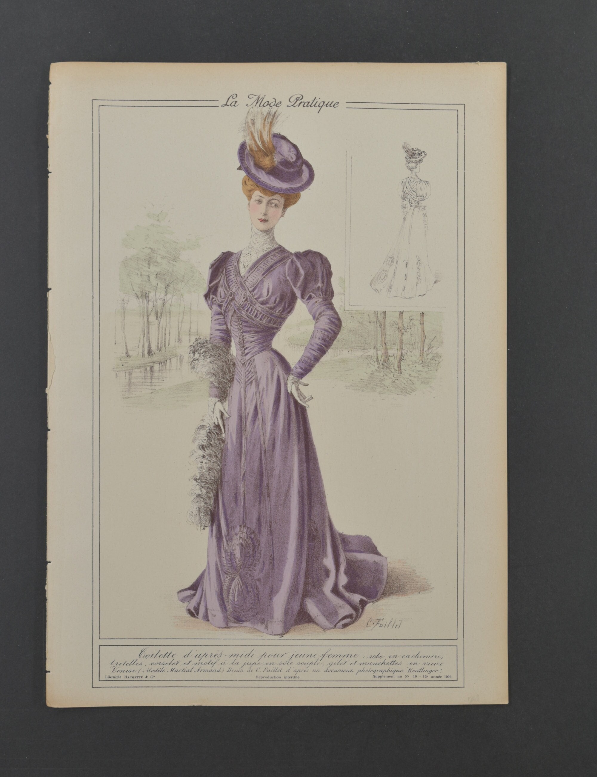 洋書 LA MODE ILLUSTREE ROMANS 1906 Adele Anais Toudouze - La Mode Illustree The Illustrated Fashion