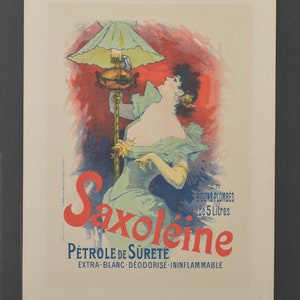 Impresión original del siglo XIX Les Maitres de L'Affiche - Saxoleine - Litografía antigua - Cartel publicitario