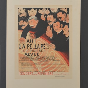 Impresión original del siglo XIX Les Maitres de L'Affiche - ¡Ah! la Pe. . la Pe - Litografía antigua - Cartel publicitario