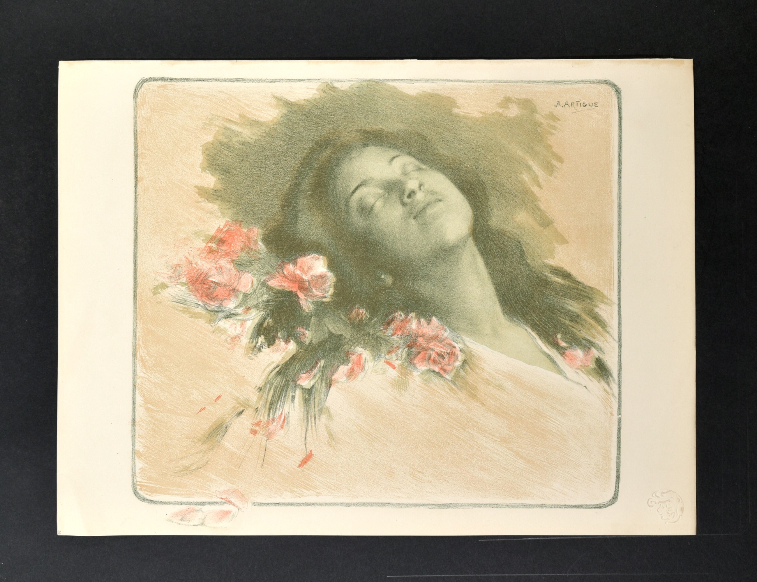 Original L'Estampe Moderne Print "Albine" by Albert Émile Artique 1898