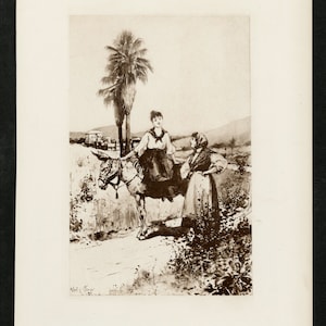 Original Print - John Muir - Picturesque California - Under The Fan Palms, Los A