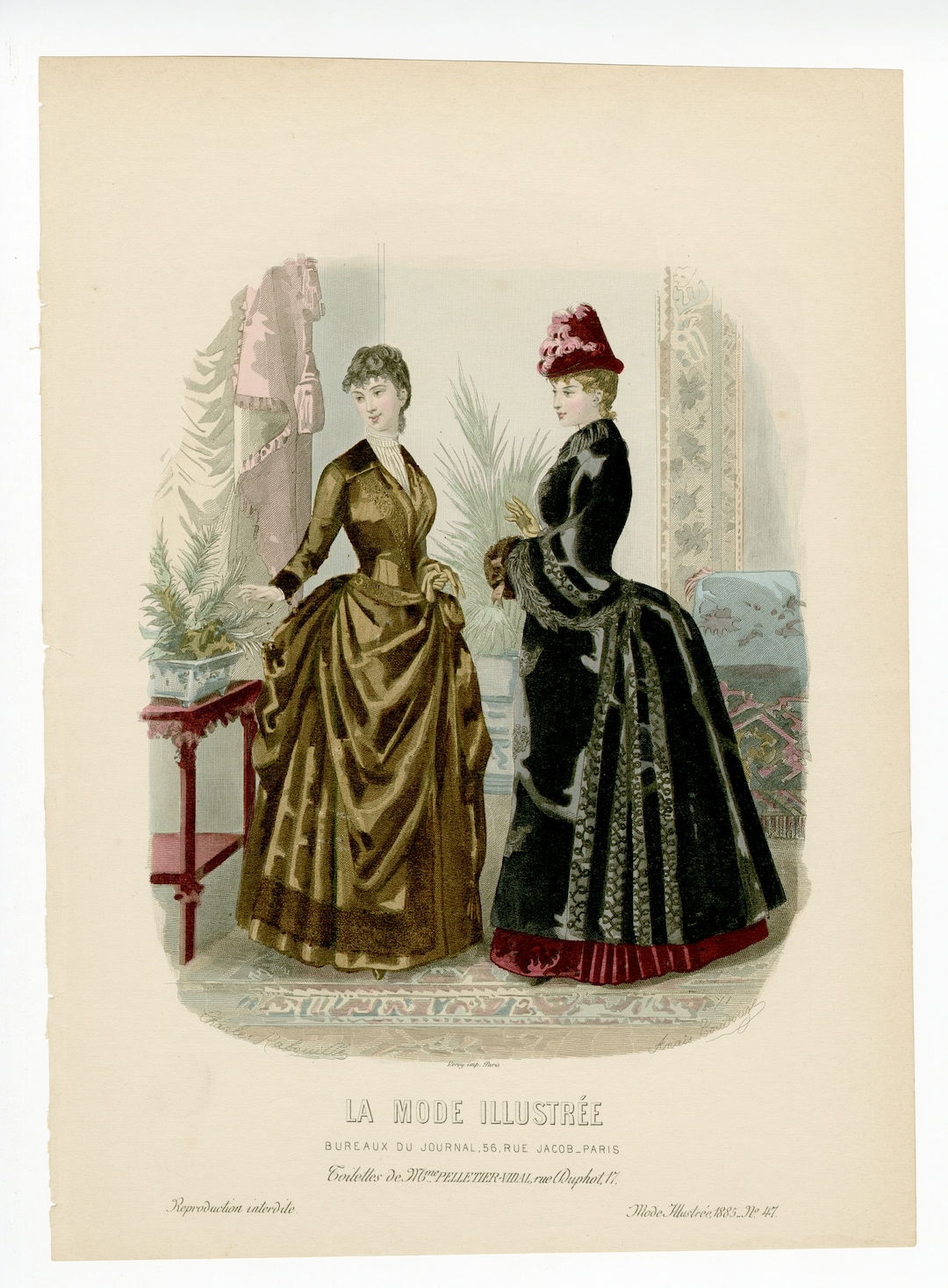 Victorian and Edwardian Fashions from %ﾀﾞﾌﾞﾙｸｫｰﾃ%La Mode Illustree%ﾀﾞﾌﾞﾙｸｫｰﾃ% (Dover Fashion and Costumes) s-l400.jpg