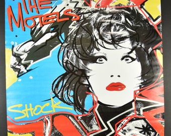 The Motels - Shock - 1985 Original Promo Poster Large Vintage Poster