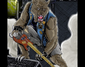 The Fuzziest Bass 8.5" x 11" Print