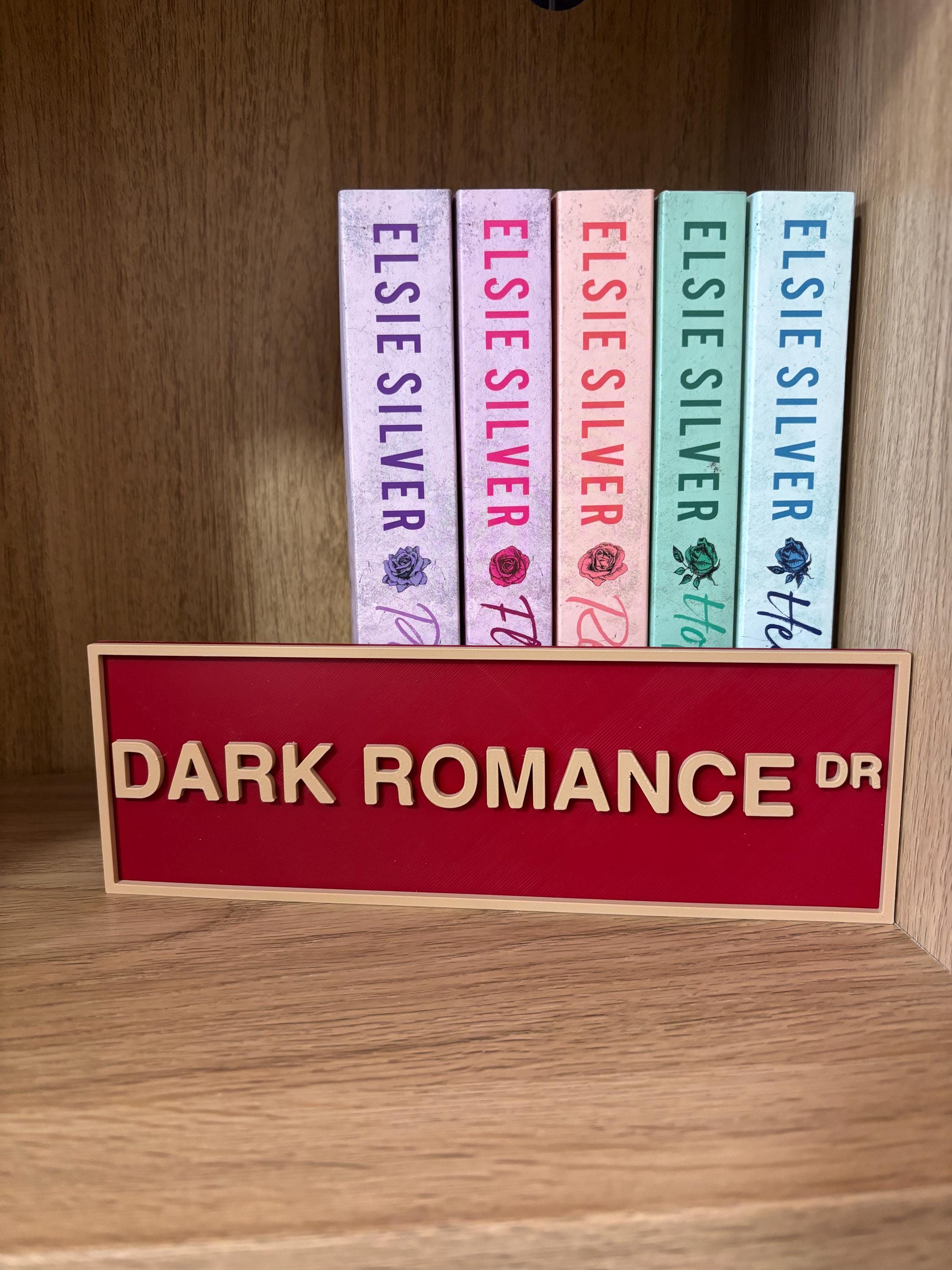 Romance Library Sign Library Sign - Street Sign - Bookshelf - Bookish - Book Decor - Dark ...