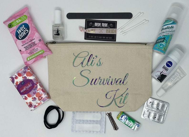 Personalised Wedding/Hen Do Bride Survival Kit image 3