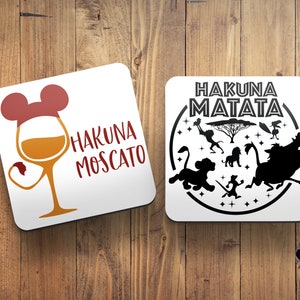 Disney inspired Lion King coasters *The Lion King* Hakuna Matata*