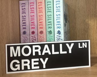 Library Sign - Street Sign - Bookshelf - Bookish - Book Decor - Morally Grey Lane
