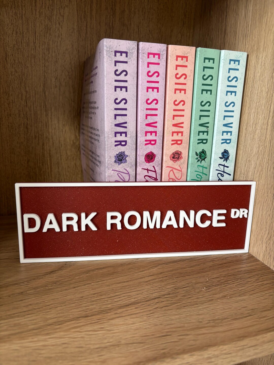 Romance Library Sign Library Sign - Street Sign - Bookshelf - Bookish - Book Decor - Dark ...