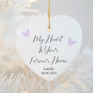 Personalised memorial bauble- in memory Christmas decoration - miscarriage remembrance ornament - lost loved one keepsake- still birth