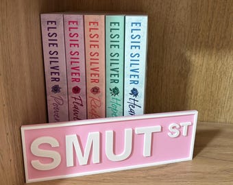 Library Sign - Street Sign - Bookshelf - Bookish - Book Decor - Smut Street - Fantasy Lane - To Be Read - Romance Road - Thriller Avenue