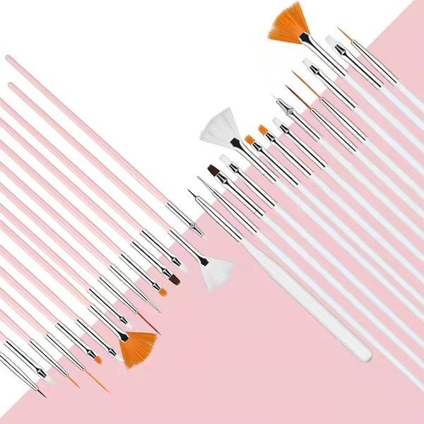 Nail Art Brush Set Etsy