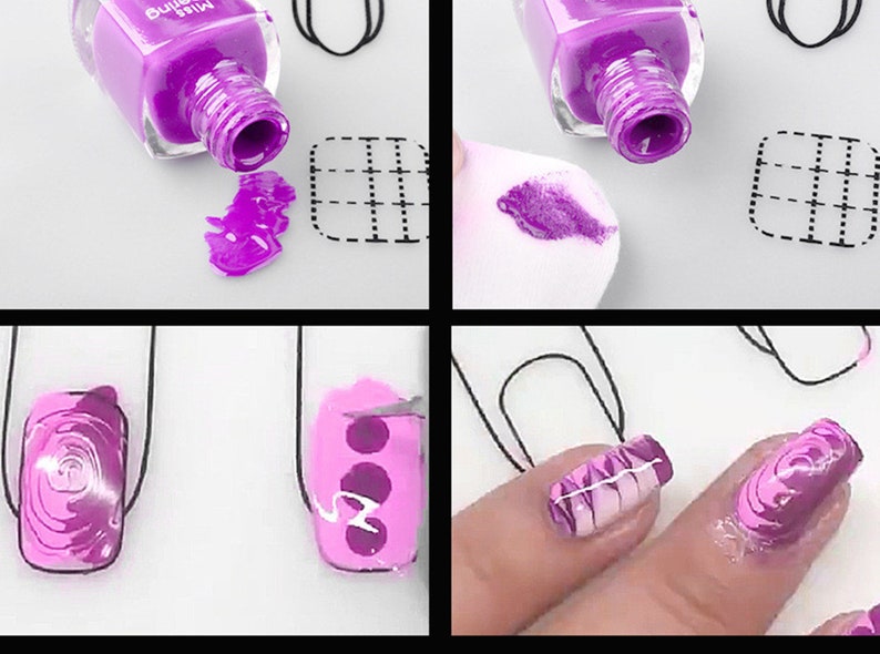 Silicone Nail Art Table Mat/nail Art Practice & Guide Mat / Etsy