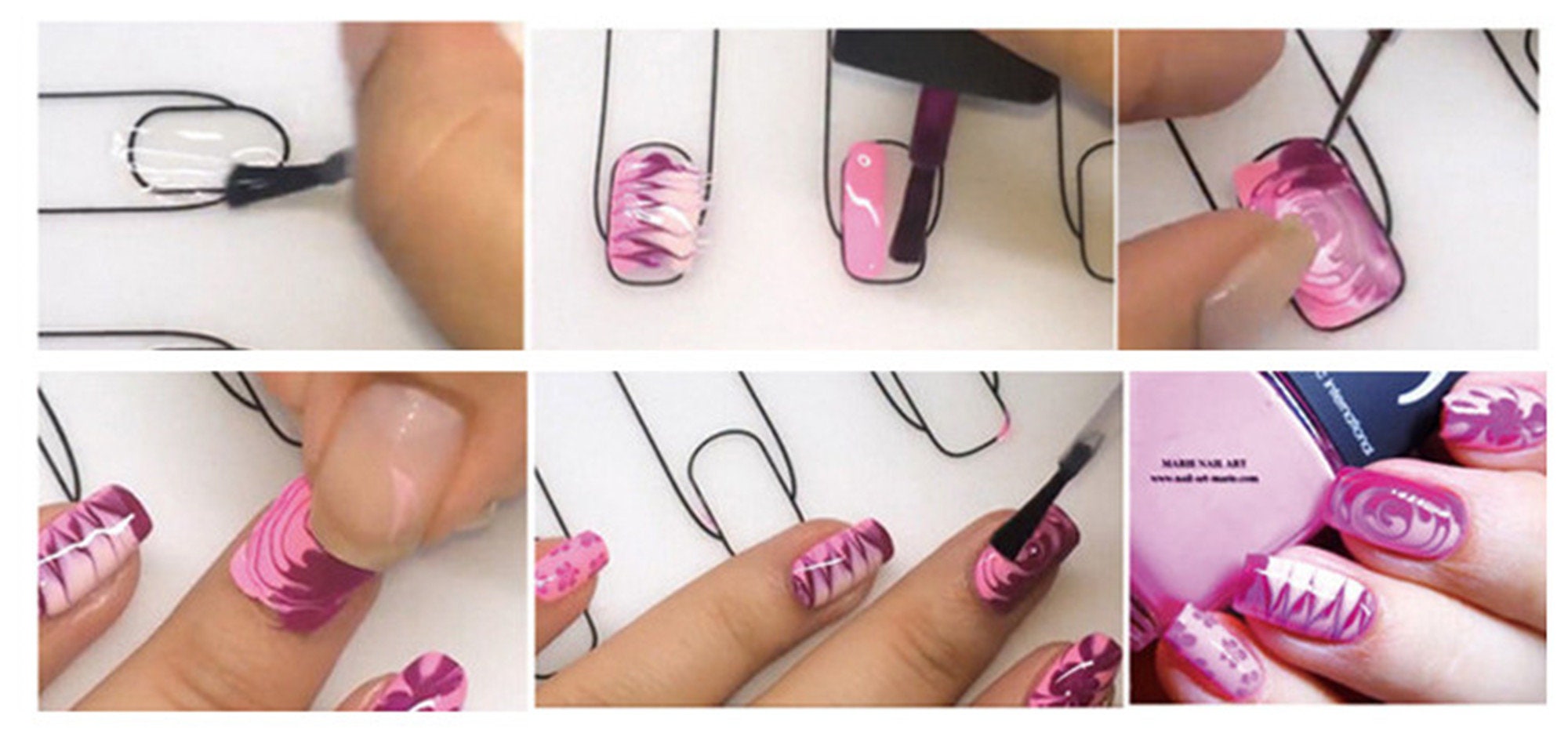 Silicone Nail Art Table Mat/nail Art Practice & Guide Mat / Etsy