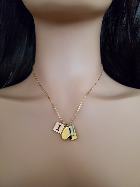 Dainty Gold Plated Titanium Stainless Steel Love Heart - Etsy