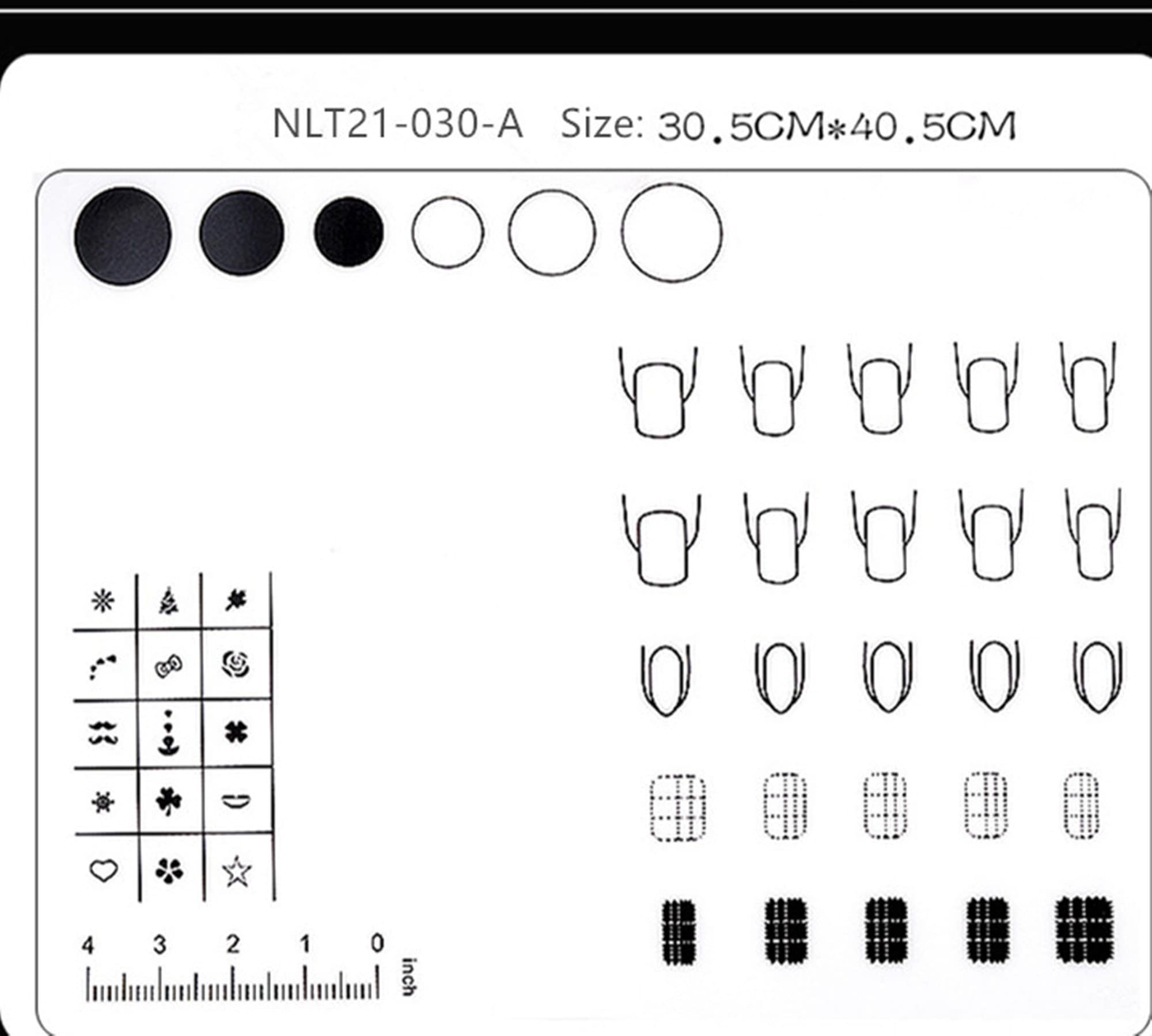 Silicone Nail Art Table Mat/nail Art Practice & Guide Mat / Etsy