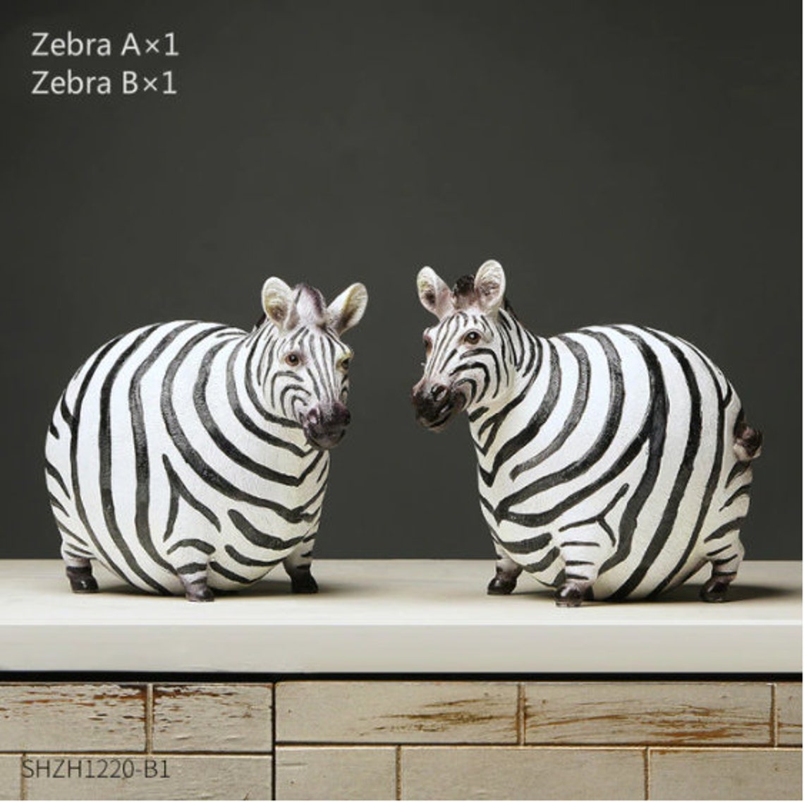 Kreative Zebra Statue Ornamente Home Decor Wohnzimmer Zebra Etsy