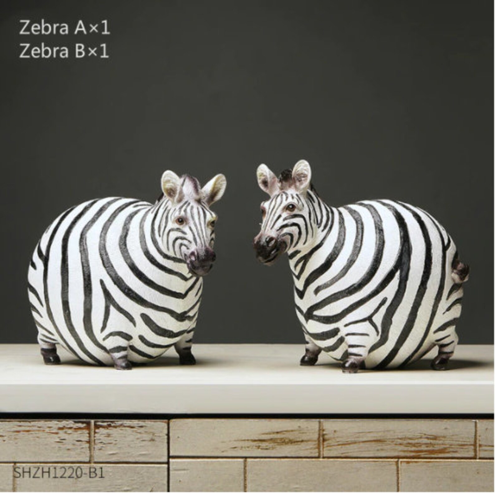 Kreative Zebra Statue Ornamente Home Decor Wohnzimmer Zebra  Etsy