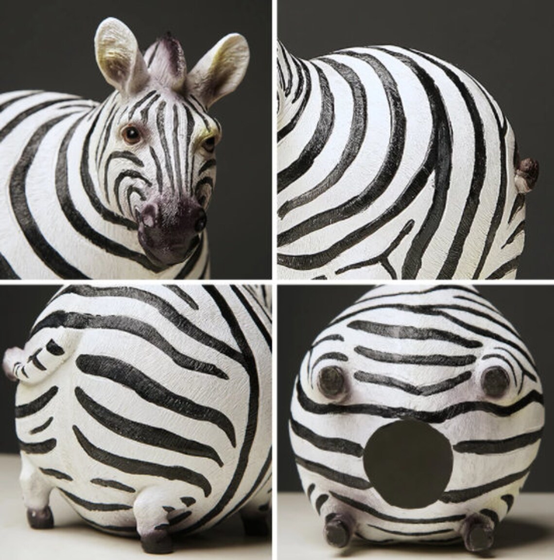 Kreative Zebra Statue Ornamente Home Decor Wohnzimmer Zebra  Etsy